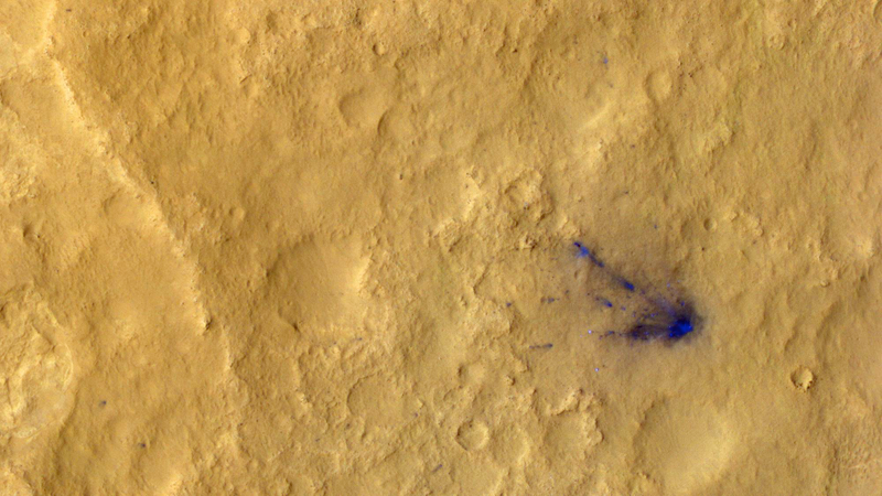 Illustration for article titled This is all the beautiful space litter left on Mars by NASA's Curiosity rover